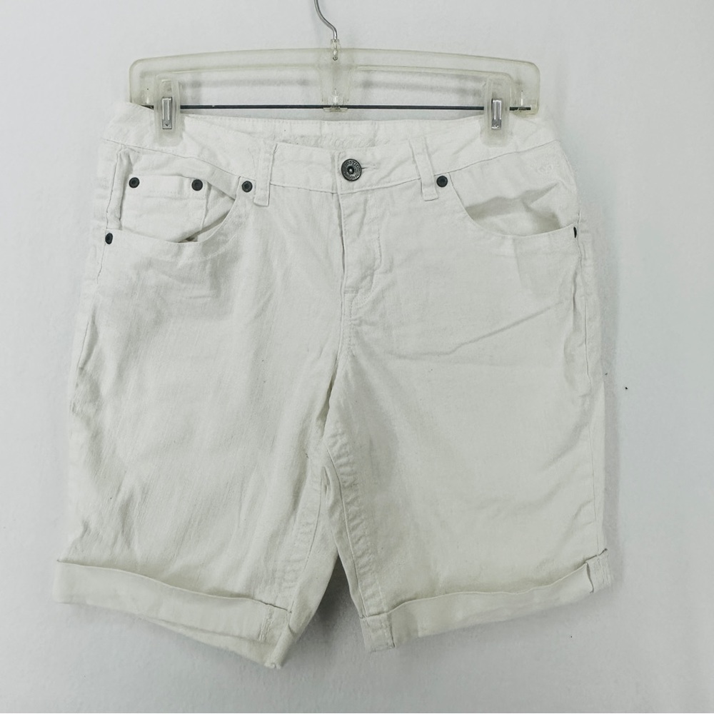 Justice Bermuda Jean Shorts Girls 18.5 White‎